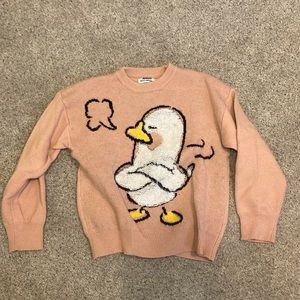 aealfriceden pink duck sweater